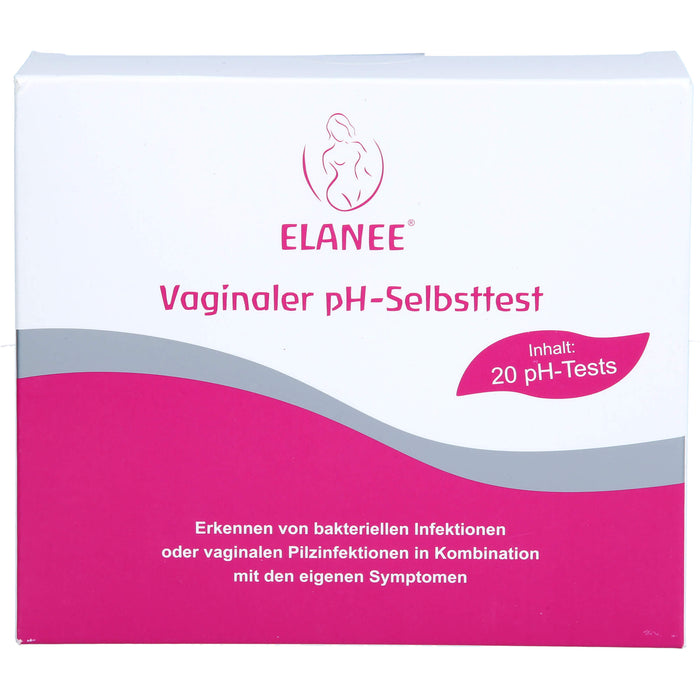 ELANEE pH-Test zur Bestimmung des vaginalen pH-Wertes, 20 pc Test