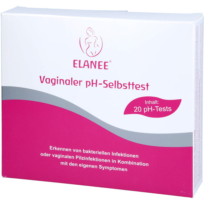 ELANEE pH-Test zur Bestimmung des vaginalen pH-Wertes, 20 pc Test