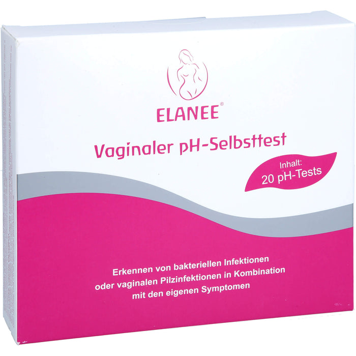 ELANEE pH-Test zur Bestimmung des vaginalen pH-Wertes, 20 pc Test