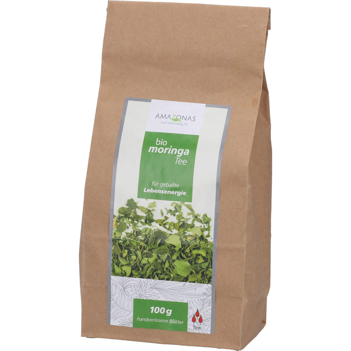 AMAZONAS bio Moringa Tee für geballte Lebensenergie, 100 g Tee