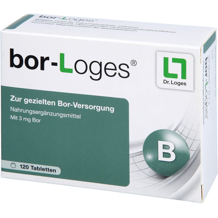 bor-Loges Tabletten zur gezielten Bor-Versorgung, 120 pcs. Tablets