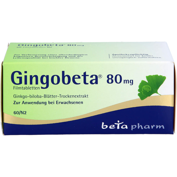 Gingobeta 80 mg Filmtabletten, 60 pc Tablettes