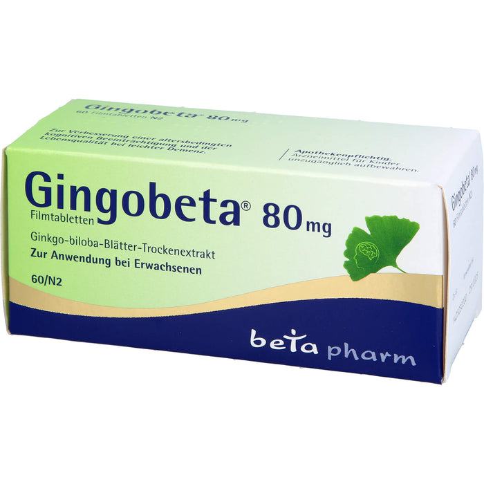 Gingobeta 80 mg Filmtabletten, 60 St. Tabletten