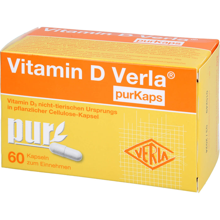 Vitamin D Verla purKaps Kapseln zum Einnehmen, 60 pcs. Capsules