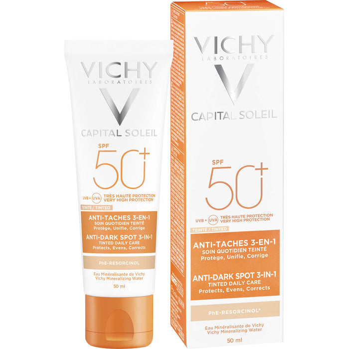 VICHY Capital Soleil 3-in-1 getönte Sonnenpflege LSF 50+, 50 ml Cream