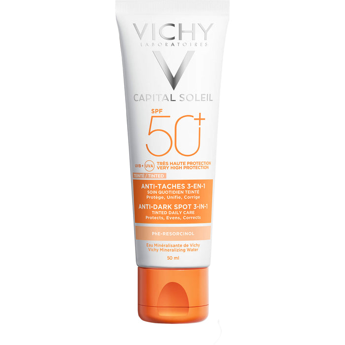 VICHY Capital Soleil 3-in-1 getönte Sonnenpflege LSF 50+, 50 ml Crème