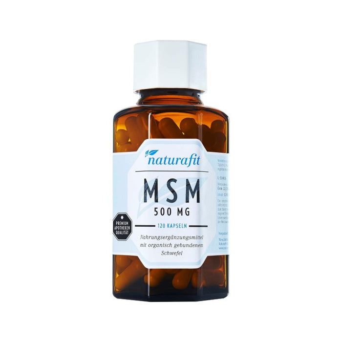 naturafit MSM 500 mg Kapseln, 120 pcs. Capsules