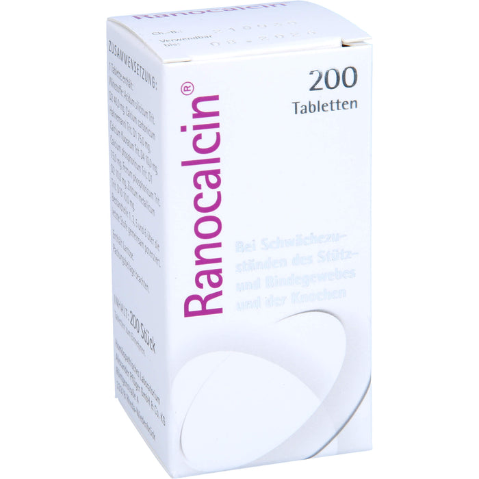 Ranocalcin Tabletten bei Schwächezuständen des Stütz- und Bindegewebes, 200 pcs. Tablets