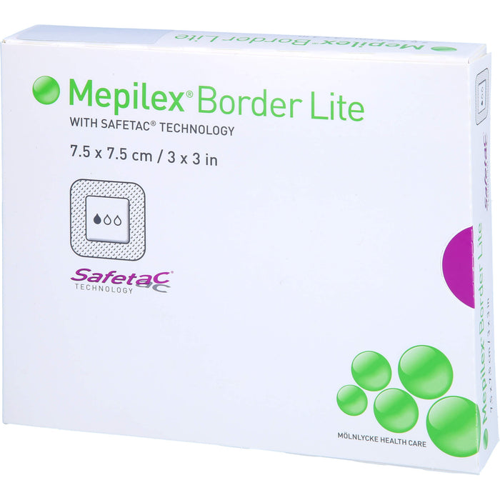 MEPILEX Border Lite Schaumverband 7,5x7,5cm steril, 5 pc Pansements