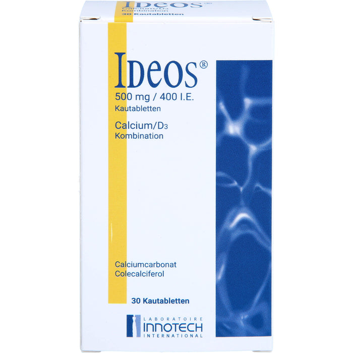 Ideos 500mg/400 I.E. Gerke Kautabletten, 30 St KTA