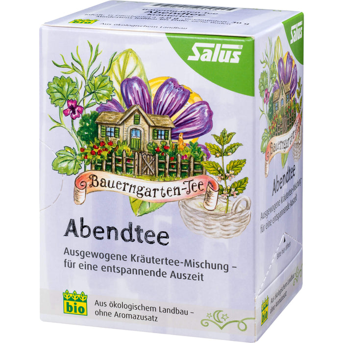 Bauerngarten-Tee Abendtee Kräutertee Salus, 15 St FBE