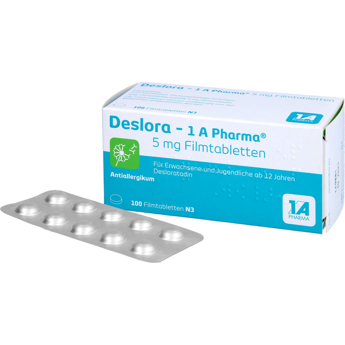 Deslora - 1 A Pharma 5 mg Filmtabletten, 100 pc Tablettes