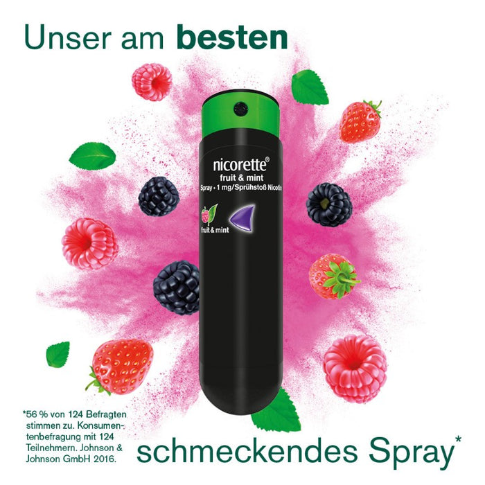 nicorette fruit & mint Spray zur Anwendung in der Mundhöhle, 1 St. Spray