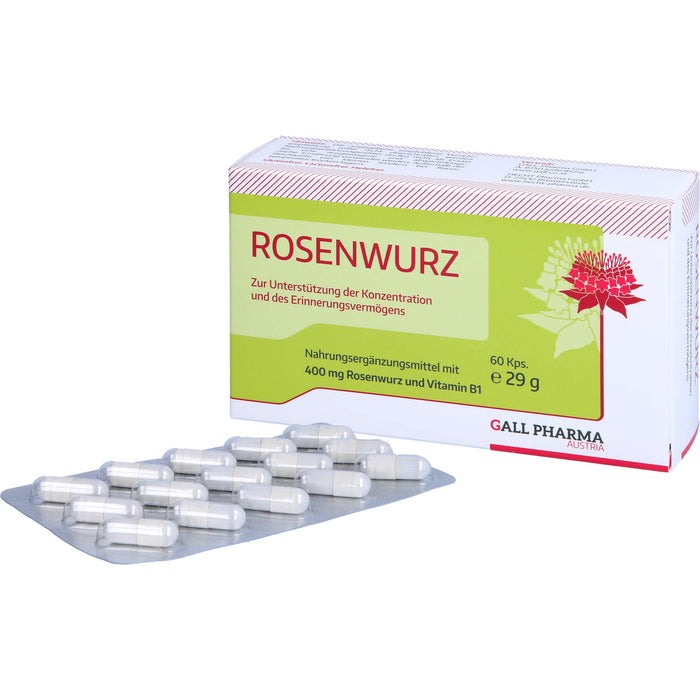 GALL PHARMA Rosenwurz 400 mg GPH Kapseln, 60 St. Kapseln