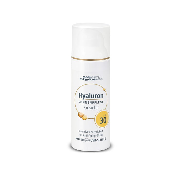 medipharma cosmetics Hyaluron Sonnenpflege Gesicht LSF 30, 50 ml Crème