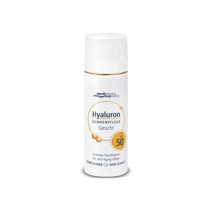 medipharma cosmetics Hyaluron Sonnenpflege Gesicht LSF 50+, 50 ml Crème