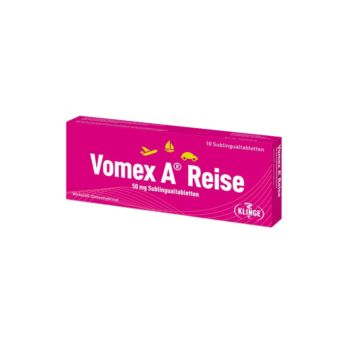 Vomex A Reise 50 mg Sublingualtabletten, 10 pc Tablettes