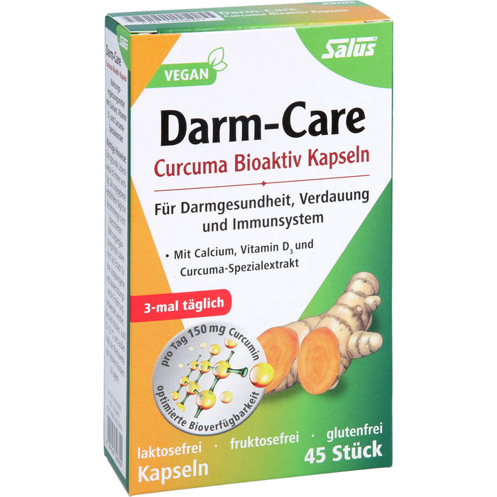 Salus Darm-Care Curcuma Bioaktiv Kapseln für Darmgesundheit, Verdauung und Immunsystem, 45 pcs. Capsules