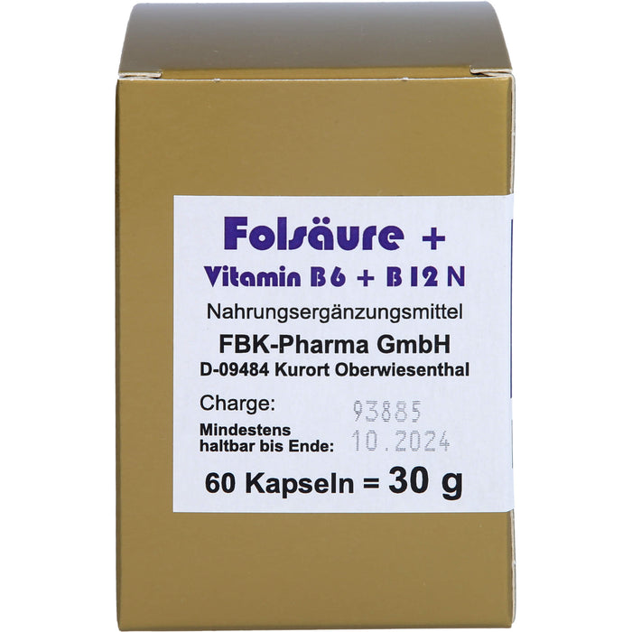 Folsaeure+vit B6+b12 Komp, 60 St KAP