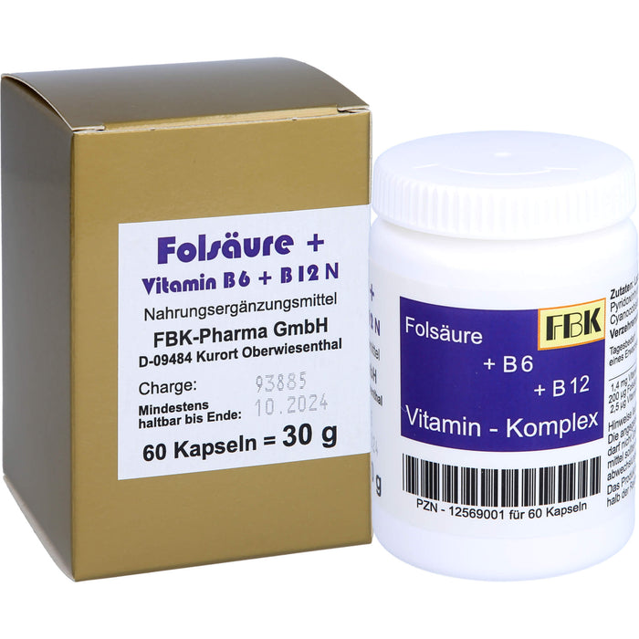 Folsaeure+vit B6+b12 Komp, 60 St KAP