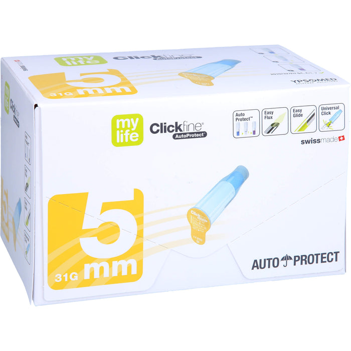 Clickfine AutoProtect 5 mm 31 G Pen-Nadeln, 100 pcs. Cannulas