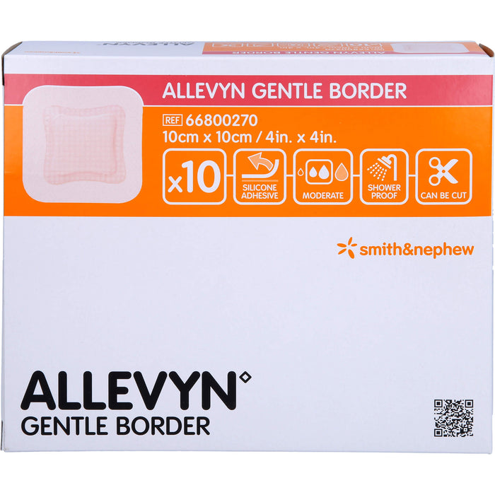 ALLEVYN Gentle Border 10x10cm Verband, 10 St VER