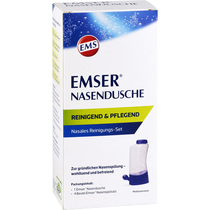 EMSER Nasendusche nasales Reinigungs-Set mit Spülsalz-Beuteln, 1 pcs. Nasal douche