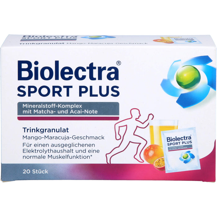 Biolectra Sport plus Trinkgranulat, 20 pc Sachets