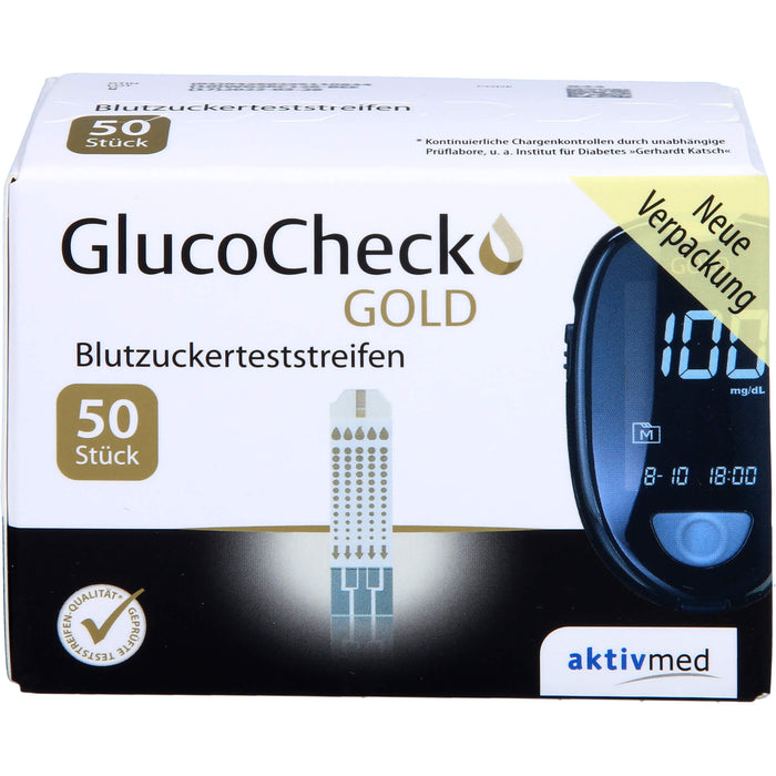 Gluco Check Gold Art. Medic. Teststreifen, 50 St TTR