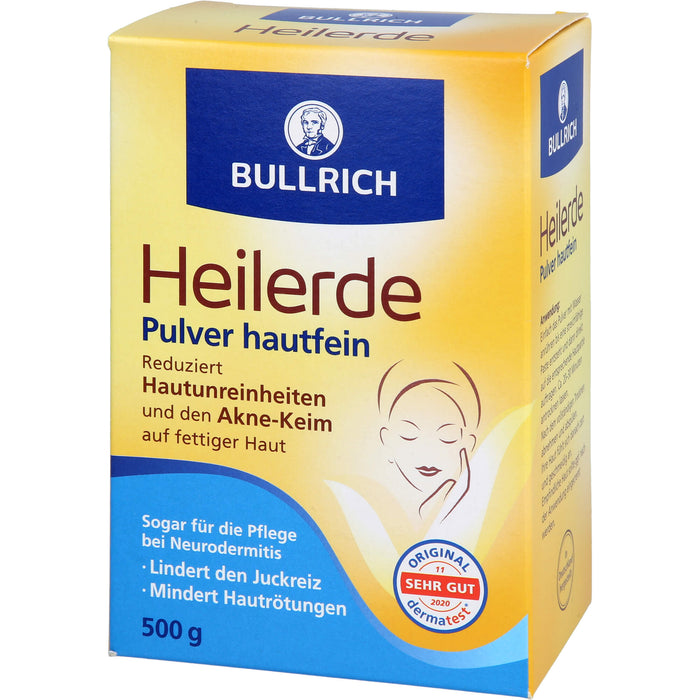 Bullrich Heilerde Pulver hautfein, 500 g Poudre