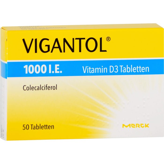 VIGANTOL 1000 I.E. Vitamin D3 Tabletten, 50 pc Tablettes