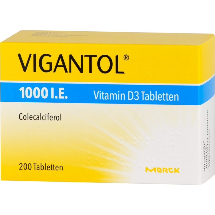 VIGANTOL 1000 I.E. Vitamin D3 Tabletten, 200 pc Tablettes