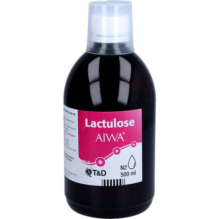 Lactulose AIWA Lösung zum Einnehmen bei Verstopfung, 500 ml Solution