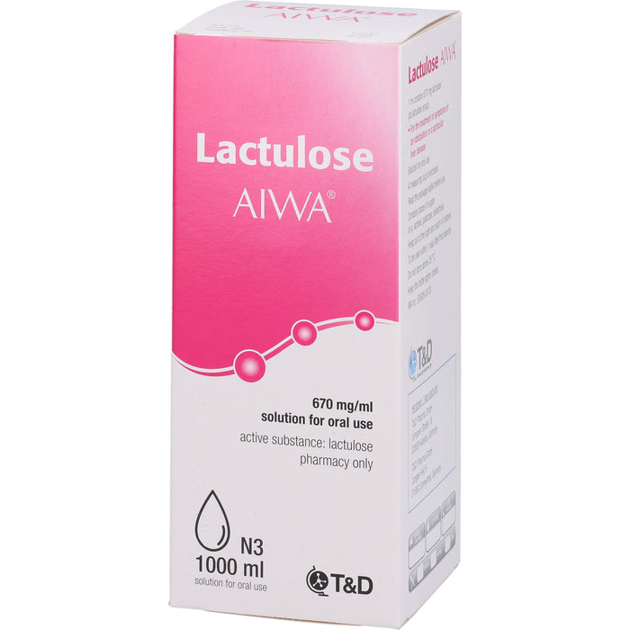 Lactulose AIWA 670 mg/ml Lösung zum Einnehmen, 1000 ml LSE