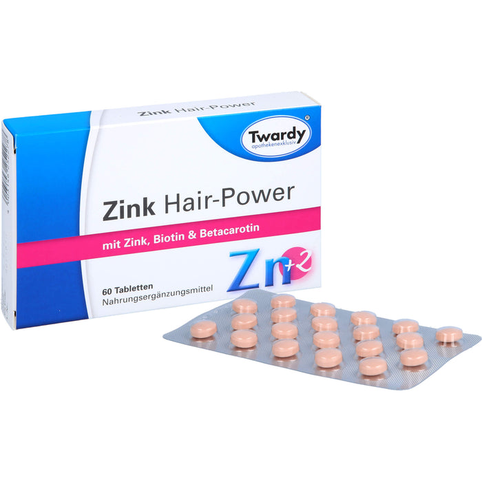 Twardy Zink Hair-Power Tabletten, 60 St. Tabletten