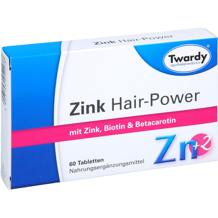 Twardy Zink Hair-Power Tabletten, 60 pc Tablettes