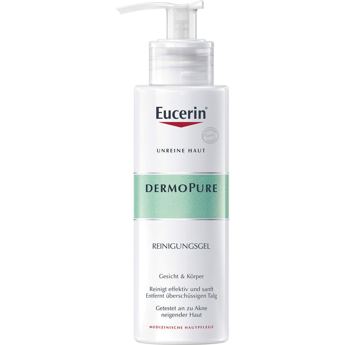 Eucerin Dermo Pure Reinigungsgel für unreine Haut, 200 ml Gel