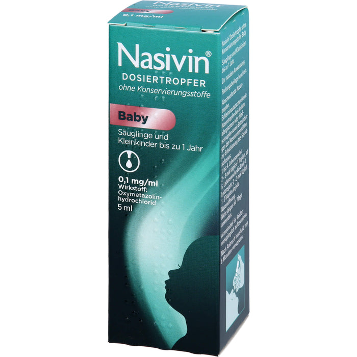 Nasivin Dosiertropfer ohne Konservierungsstoffe Baby, 5 ml Lösung