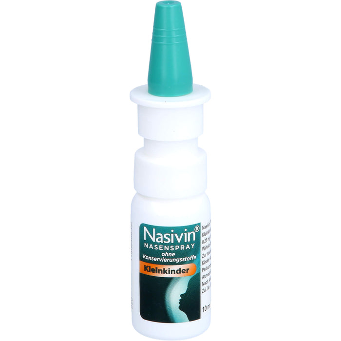 Nasivin Nasenspray ohne Konservierungsstoffe für Kleinkinder, 10 ml Lösung