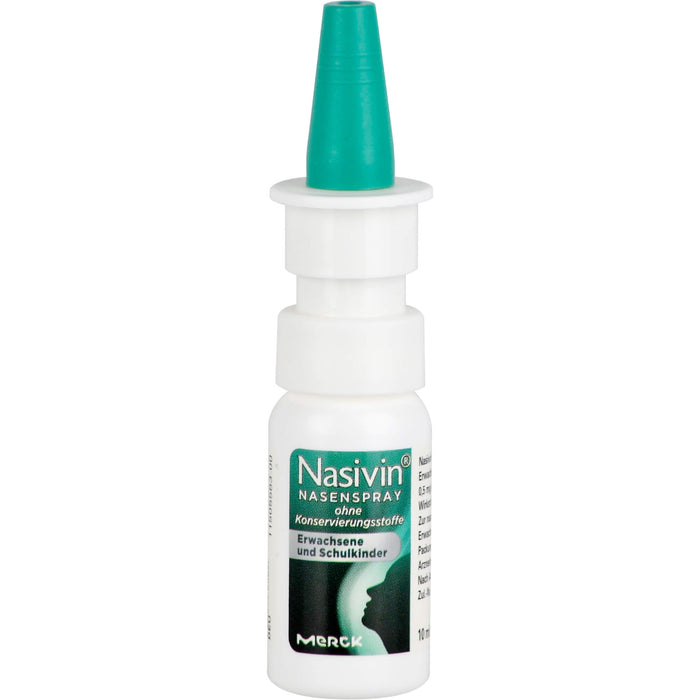 Nasivin Nasenspray ohne Konservierungsstoffe für Erwachsene und Schulkinder, 10 ml Solution