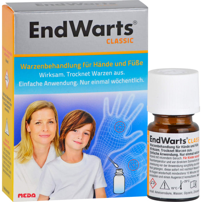 EndWarts classic Warzenbehandlung für Hände und Füße Lösung, 3 ml Lösung