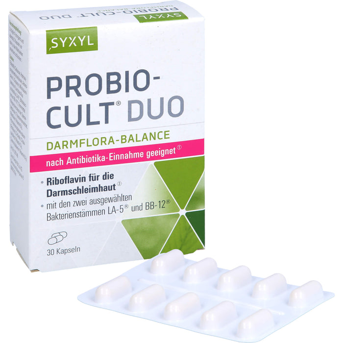 SYXYL Probio-Cult Duo Darmflora-Balance Kapseln, 30 pc Capsules