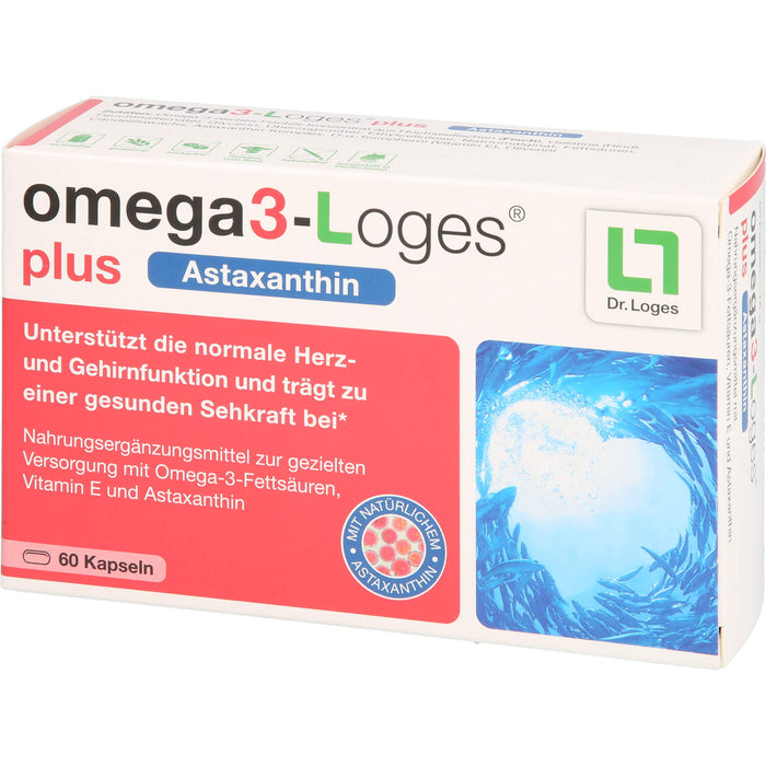 omega3-Loges plus Astaxanthin Kapseln, 60 St. Kapseln