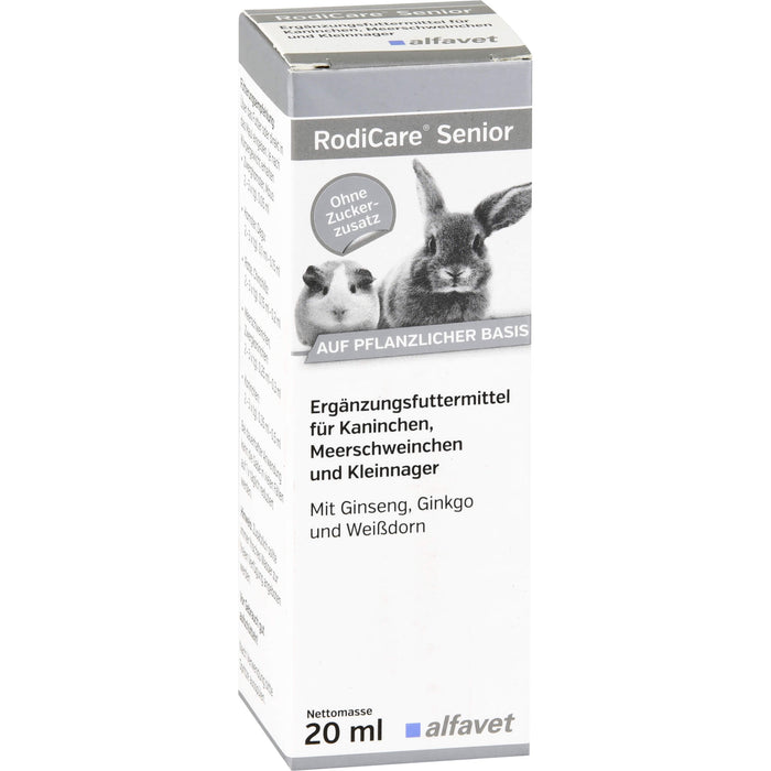 RODICARE Senior f.Kaninchen/Kleinnager/Meerschw., 20 ml FLU