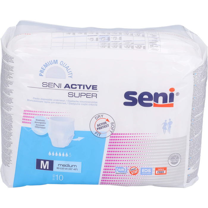 Seni Active Super Gr. Medium Windelhosen bei Inkontinenz, 10 pcs. Nappy trousers