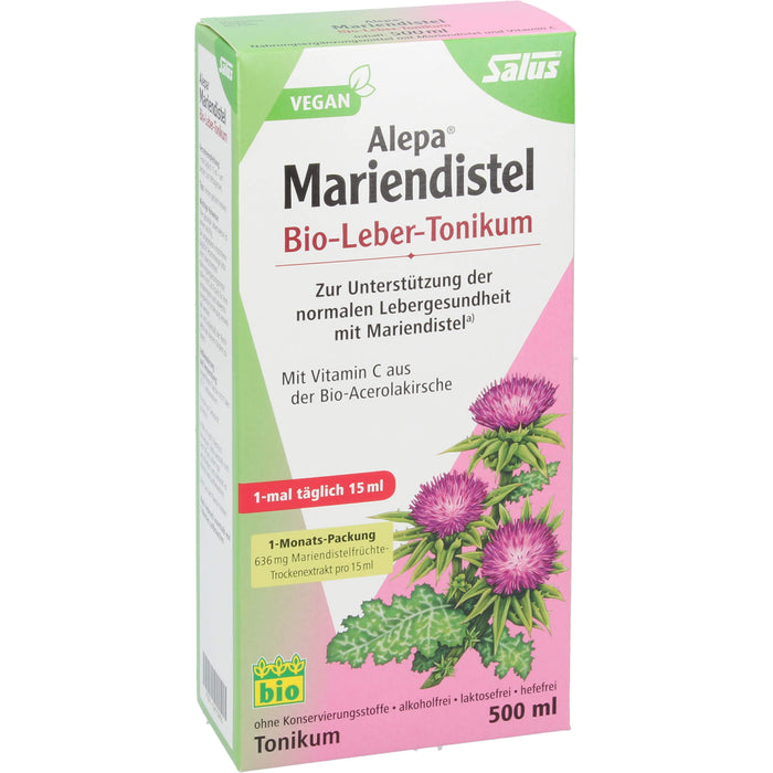 Salus Alepa Mariendistel Bio-Leber-Tonikum, 500 ml Solution