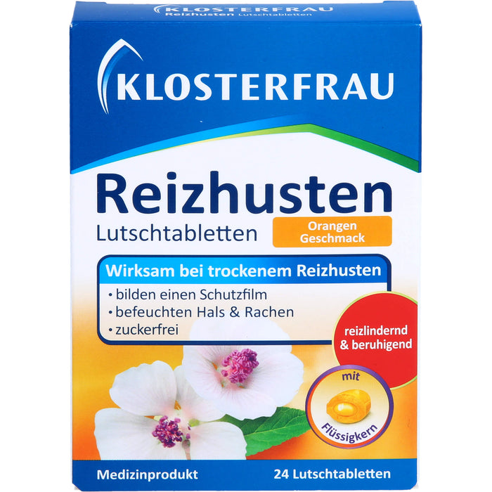 KLOSTERFRAU Reizhusten Lutschtabletten Orangen Geschmack, 24 pcs. Tablets