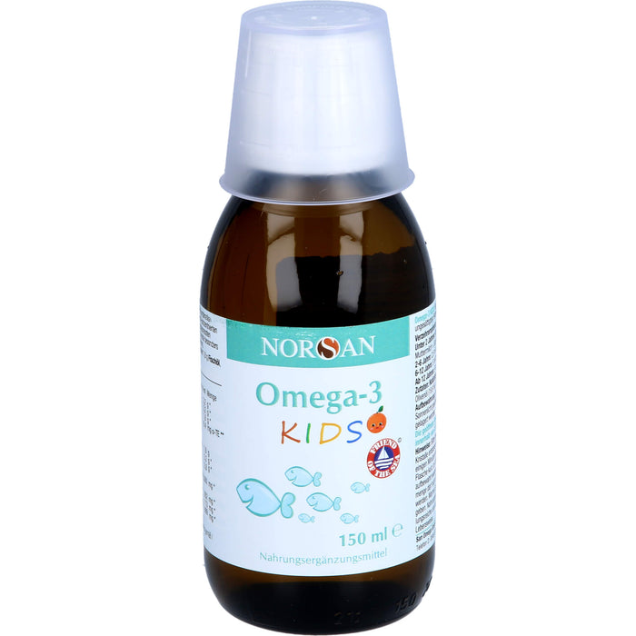 NORSAN Omega-3 Kids Lösung mit Orangengeschmack, 150 ml Lösung