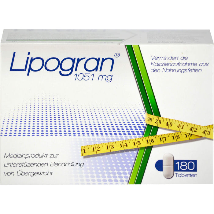 Lipogran Tabletten zur unterstützenden Behandlung bei Übergewicht, 180 pc Tablettes