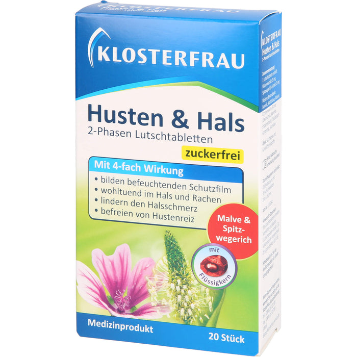 Klosterfrau Husten & Hals, 20 pcs. Tablets